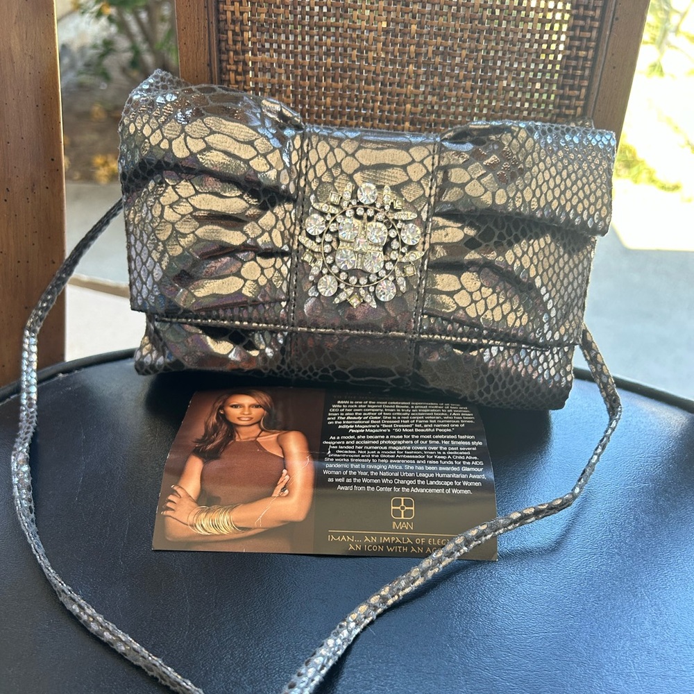 Iman metallic purse